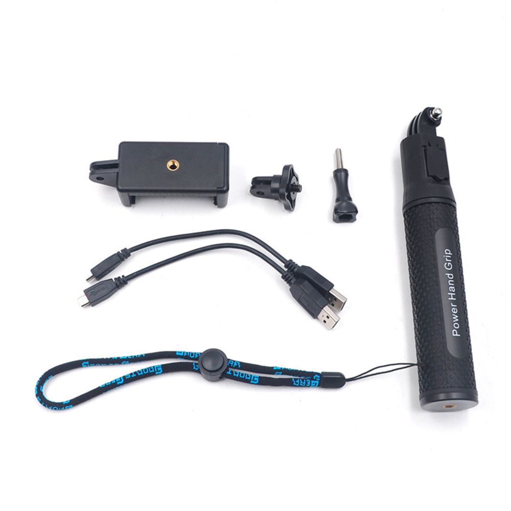 Startrc - Chargeur de téléphone portable Power Bank Selfie Stick Monopod Hand Grip pour GoPro 8 7 6 5 4 3 3+ Camera - Caméras Sportives