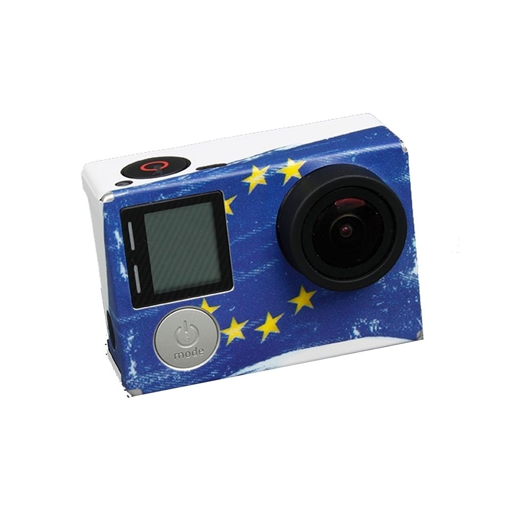 Wewoo - Sticker pour GoPro Hero4 Autocollant de modèle de drapeau de EU - Caméras Sportives