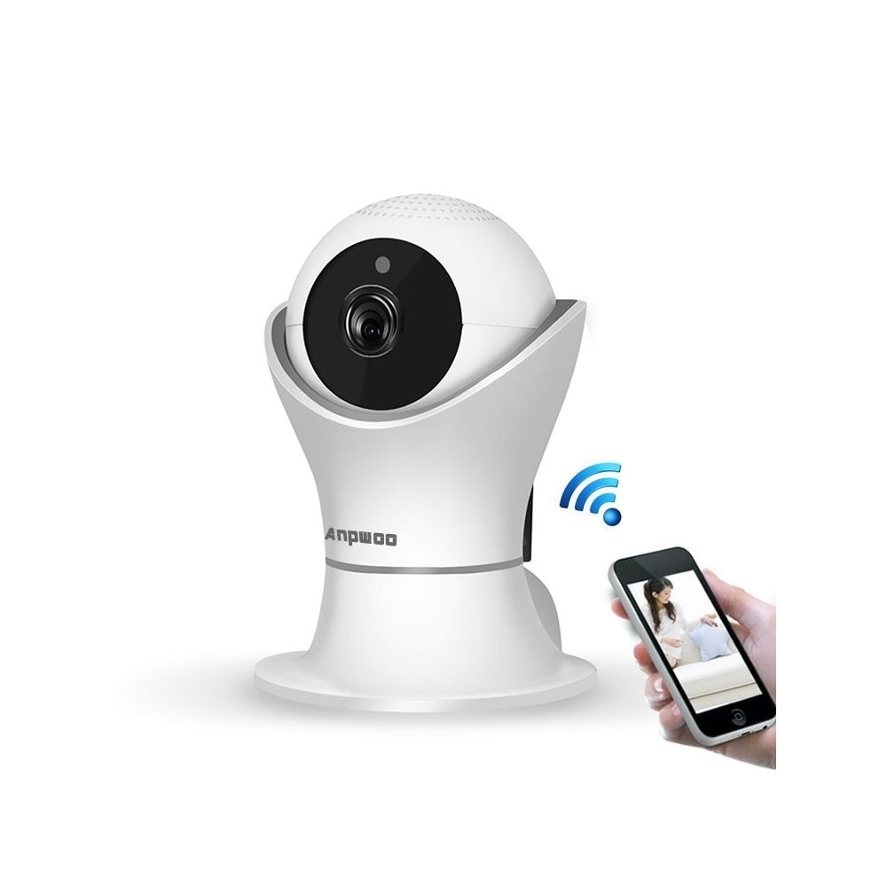 Wewoo - Caméra IP IP HD 1080p, détection de mouvement de soutien & vision nocturne infrarouge & carte TF 128 Go max. Blanc - Caméra de surveillance connectée