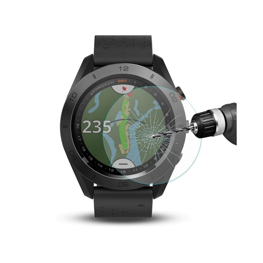Wewoo - Film protecteur écran pour Garmin Approche S60 Smartwatch 0.2mm 9 H Dureté de Surface 2.15 D Antidéflagrant En Verre Trempé D'écran - Accessoires montres connectées