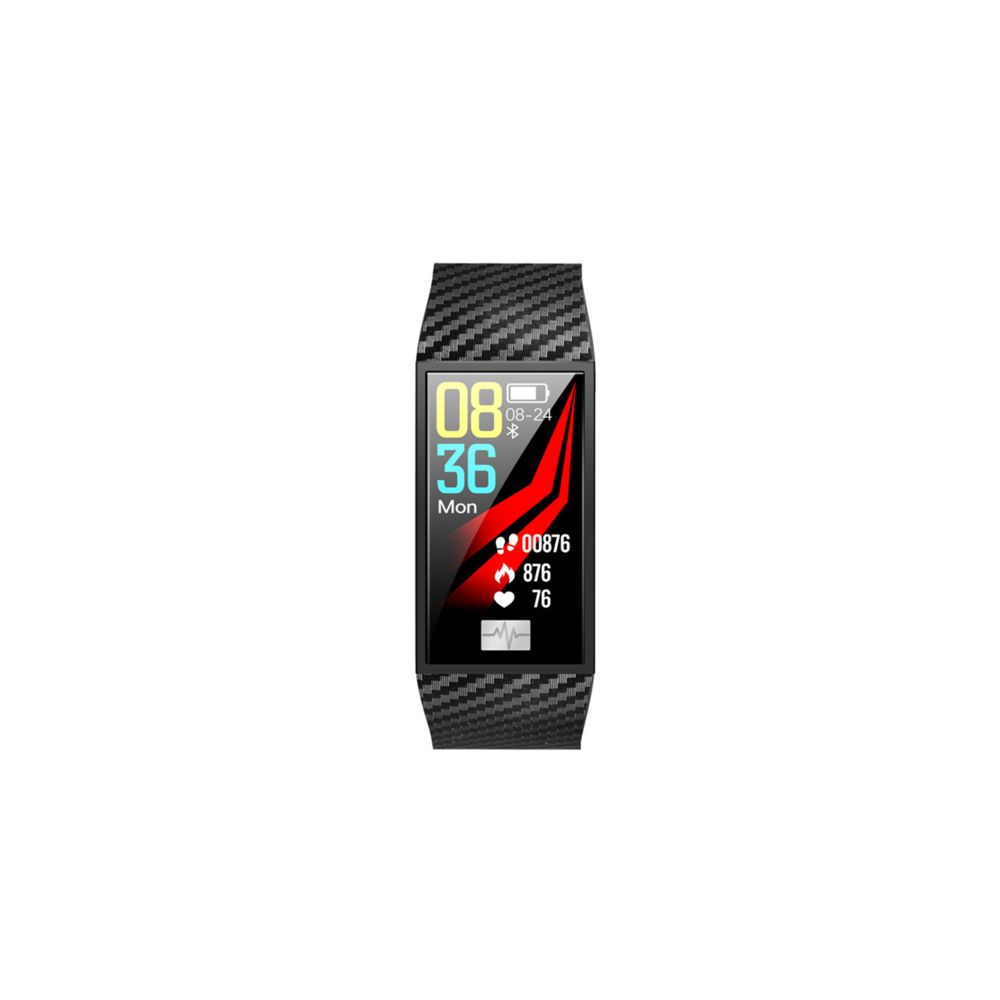 Generic - Moniteur de fréquence cardiaque Smart Watch Blue-Tooth Ecg Sport Podomètre Dt58 Noir - Montre connectée