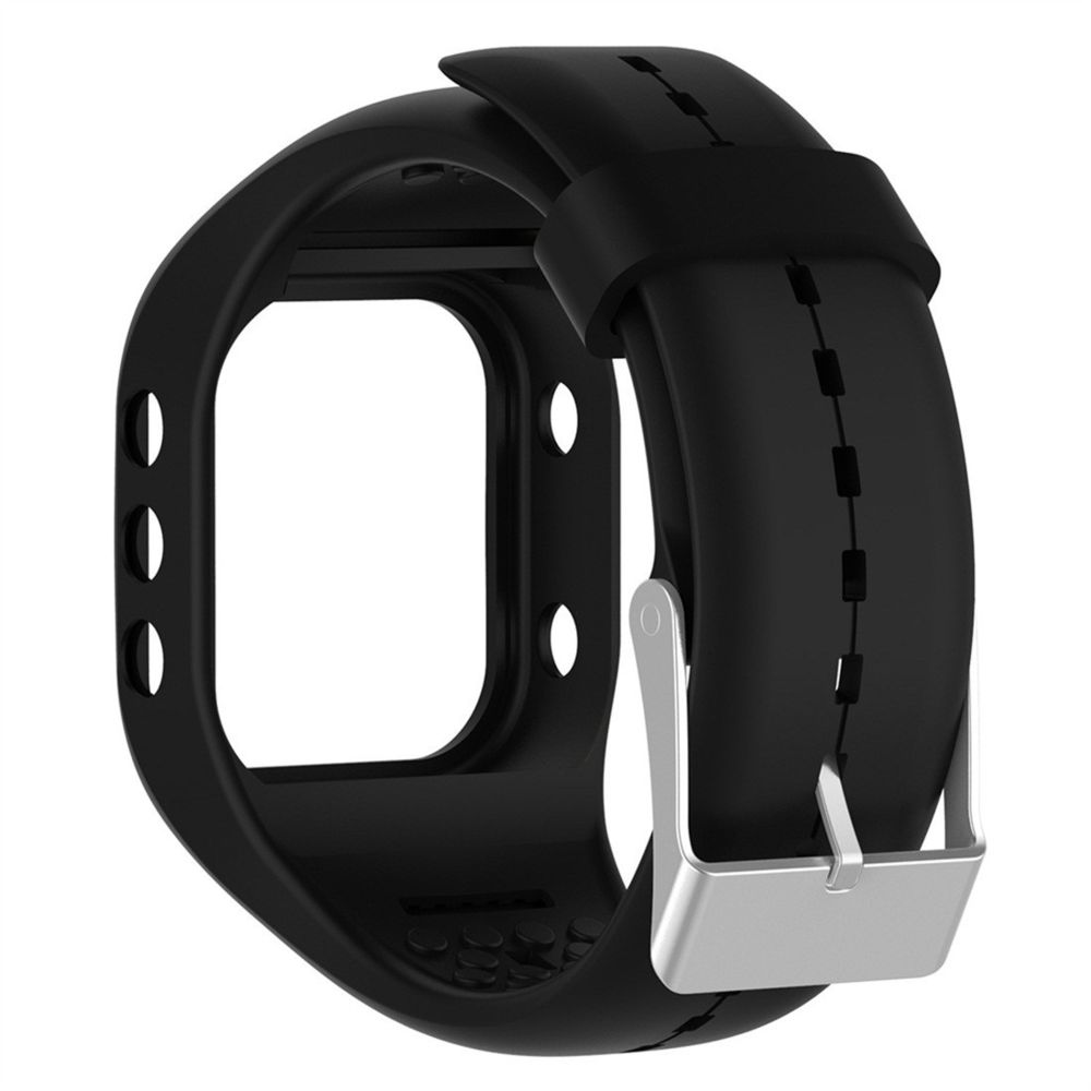 Wewoo - Bracelet pour montre connectée en silicone Smart Watch POLAR A300 noir - Bracelet connecté