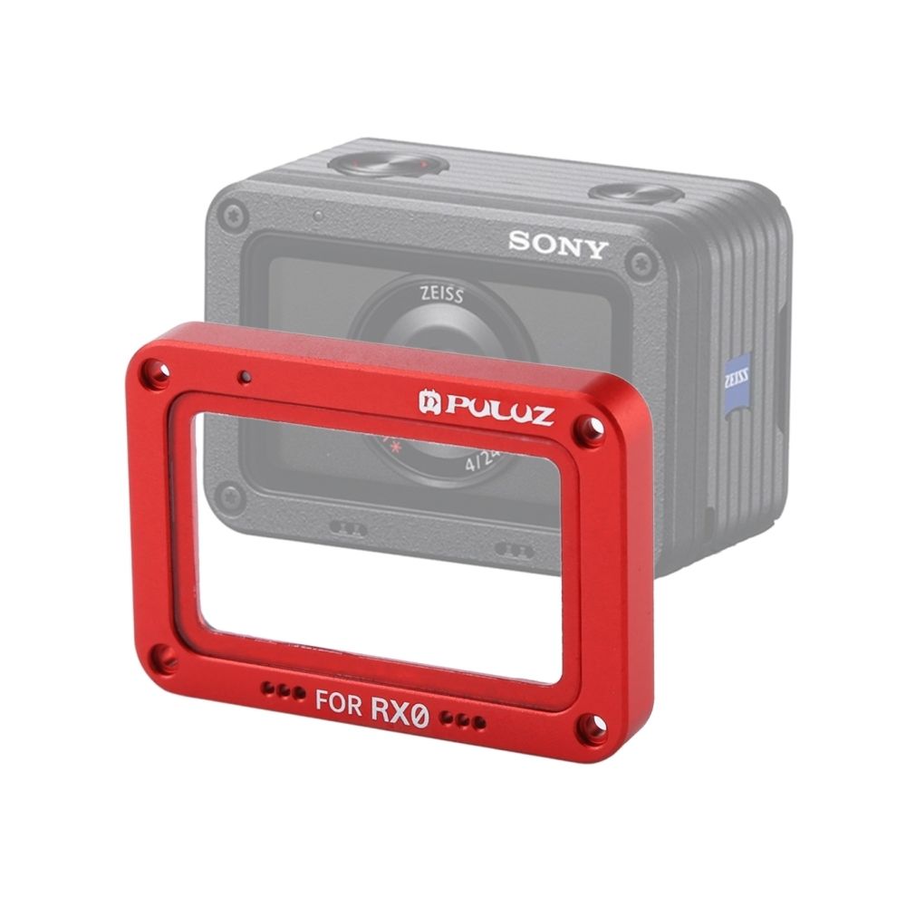 Wewoo - Pour Sony RX0 Alliage d'aluminium rouge flamme + verre trempé protecteur d'objectif avec vis et tournevis - Caméras Sportives