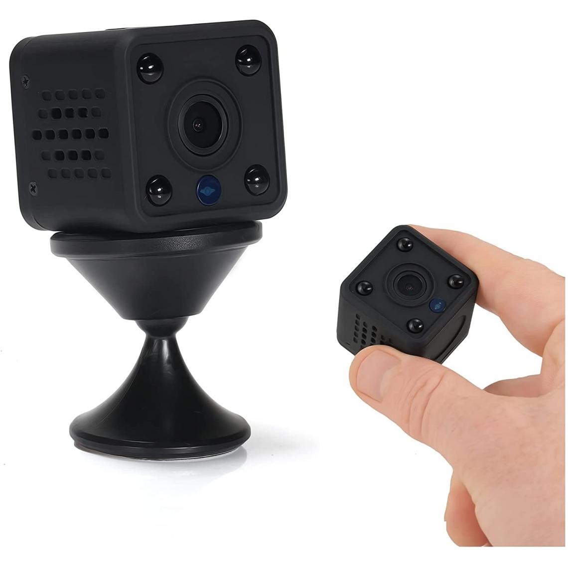 marque generique - Mini Spyware camera 1080p - Wireless Hidden baby - sitter Camera with Night Vision and Motion Detection - small wifi Hidden Camera for Indoor Security with video and Voice recorder - Battery - Powered Mini Spyware camera - Caméra de surveillance connectée
