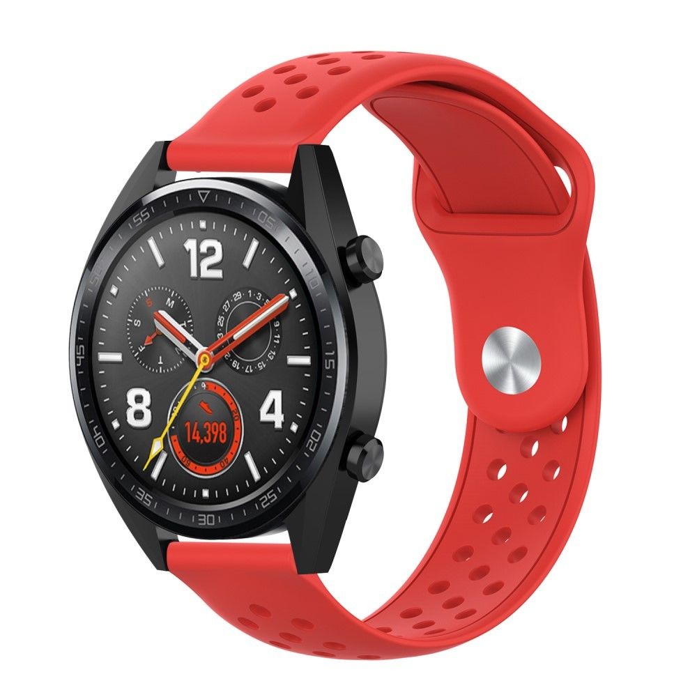 marque generique - Bracelet en TPU couleur unie rouge pour votre Samsung Galaxy Watch 42mm - Accessoires bracelet connecté