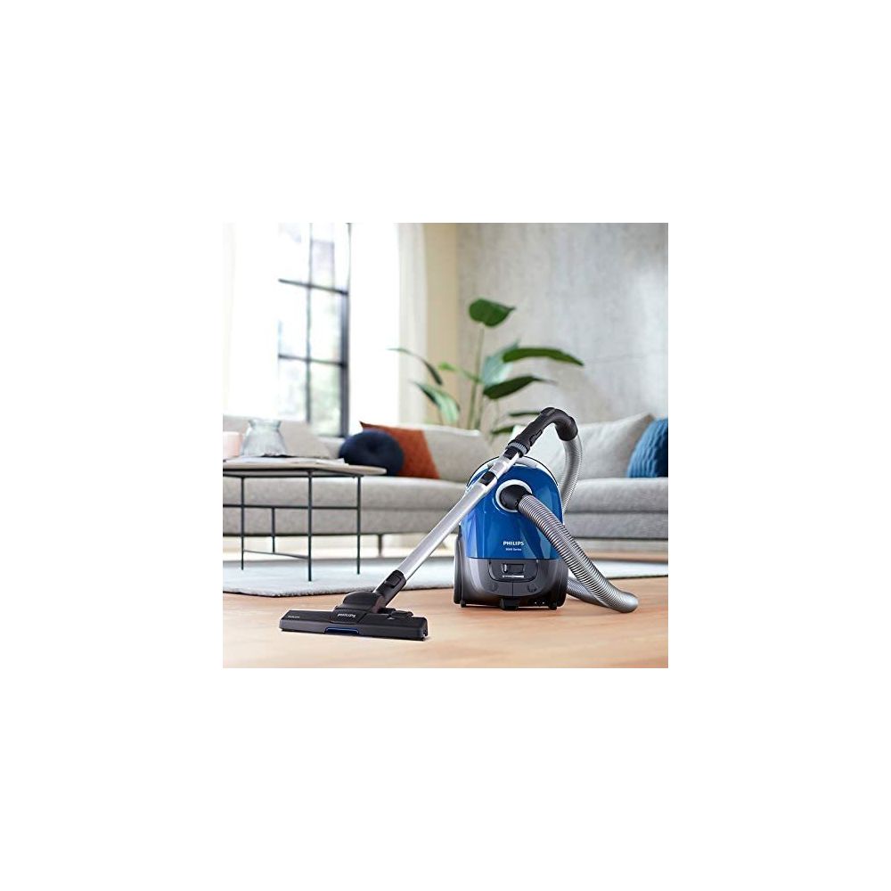 Philips - Aspirateur avec sac de 3L 900W bleu noir - Aspirateur traîneau