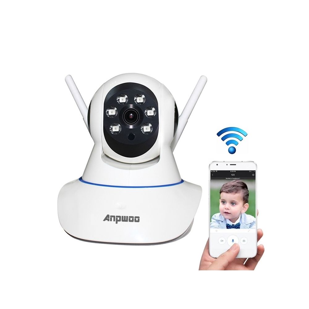 Wewoo - Anpwoo AP001 1.0MP 720P HD WiFi Caméra IP, Détection de mouvement / Vision nocturne (Blanc) - Caméra de surveillance connectée