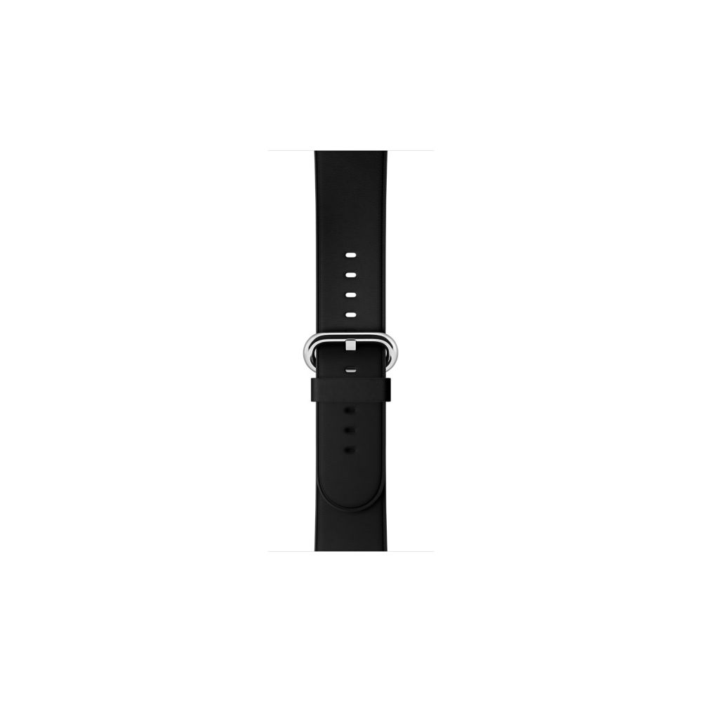 Apple - Bracelet MLHG2ZM/A - 38/40 mm - Noir Cuir - Accessoires Apple Watch