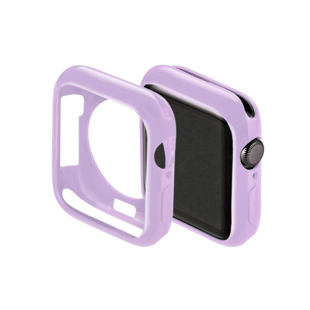 Generic - Coque en silicone violet pour votre Apple Watch Series 5/4 40mm/Series 3/2/1 38mm - Accessoires bracelet connecté