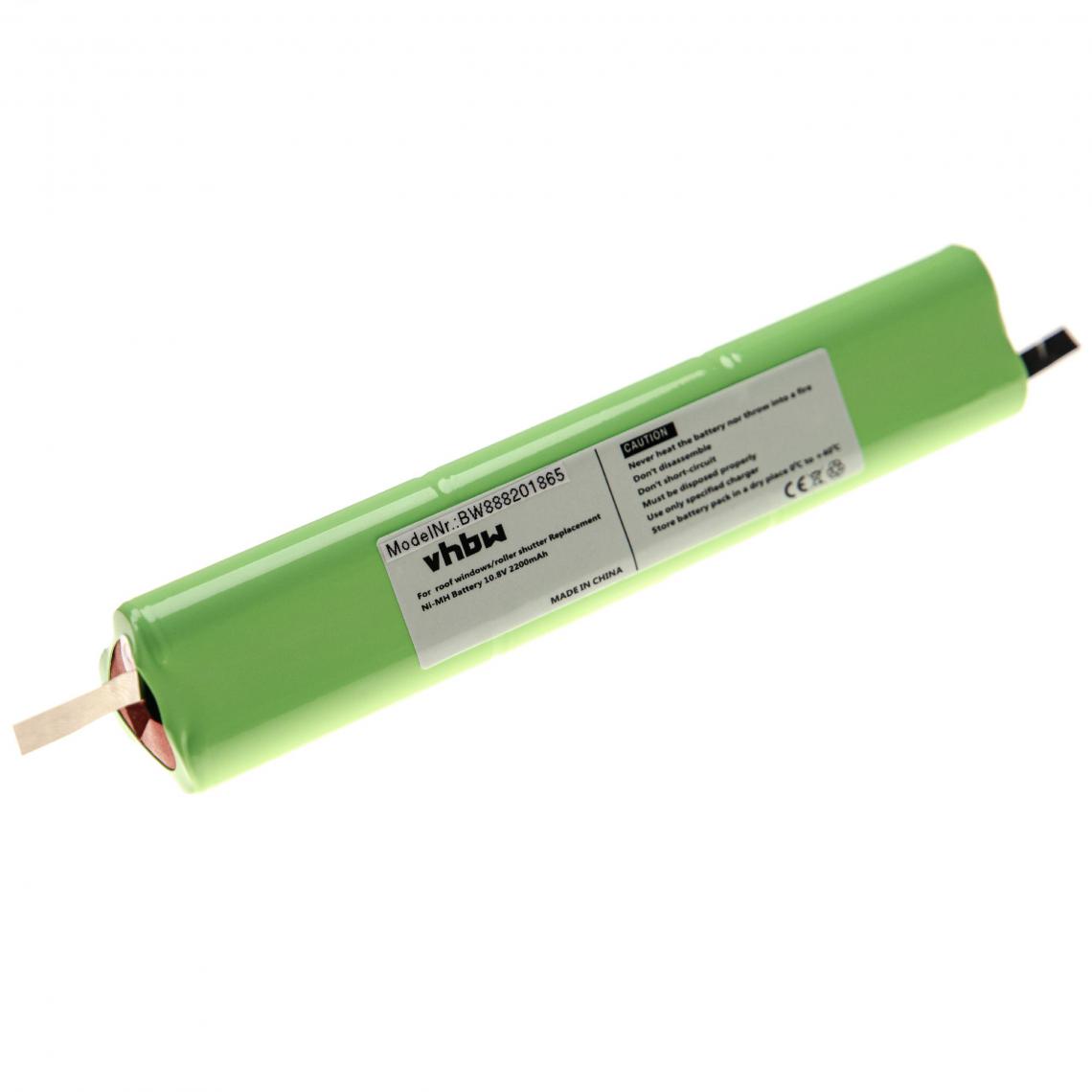 Vhbw - vhbw Batterie remplacement pour Velux 946933 pour volet roulant de fenêtre (2200mAh, 10,8V, NiMH) - Autre appareil de mesure