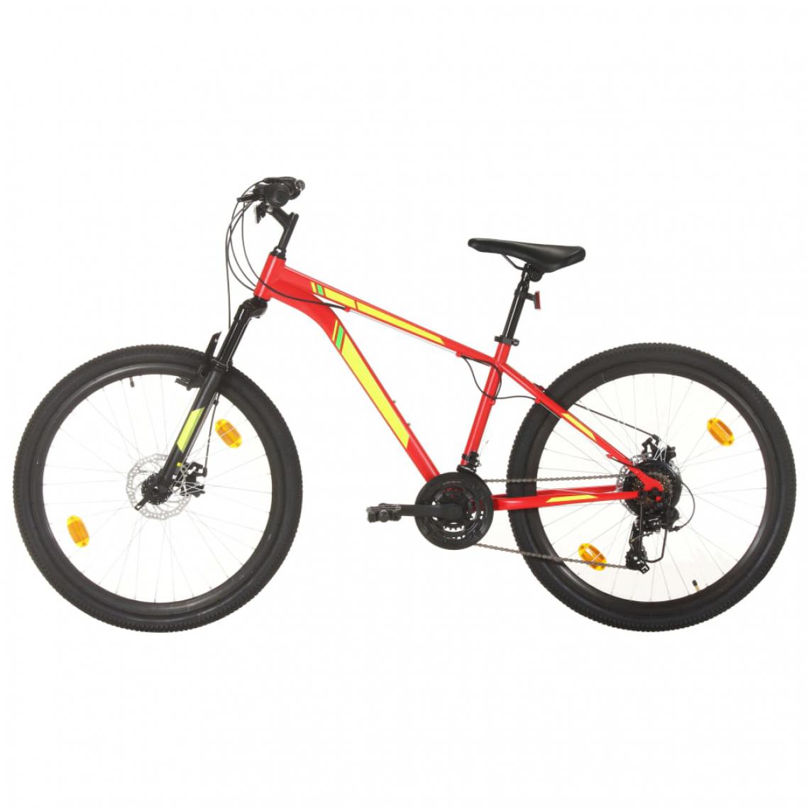 Vidaxl - vidaXL Vélo de montagne 21 vitesses Roues de 27,5 pouces 38 cm Rouge - Vélo électrique