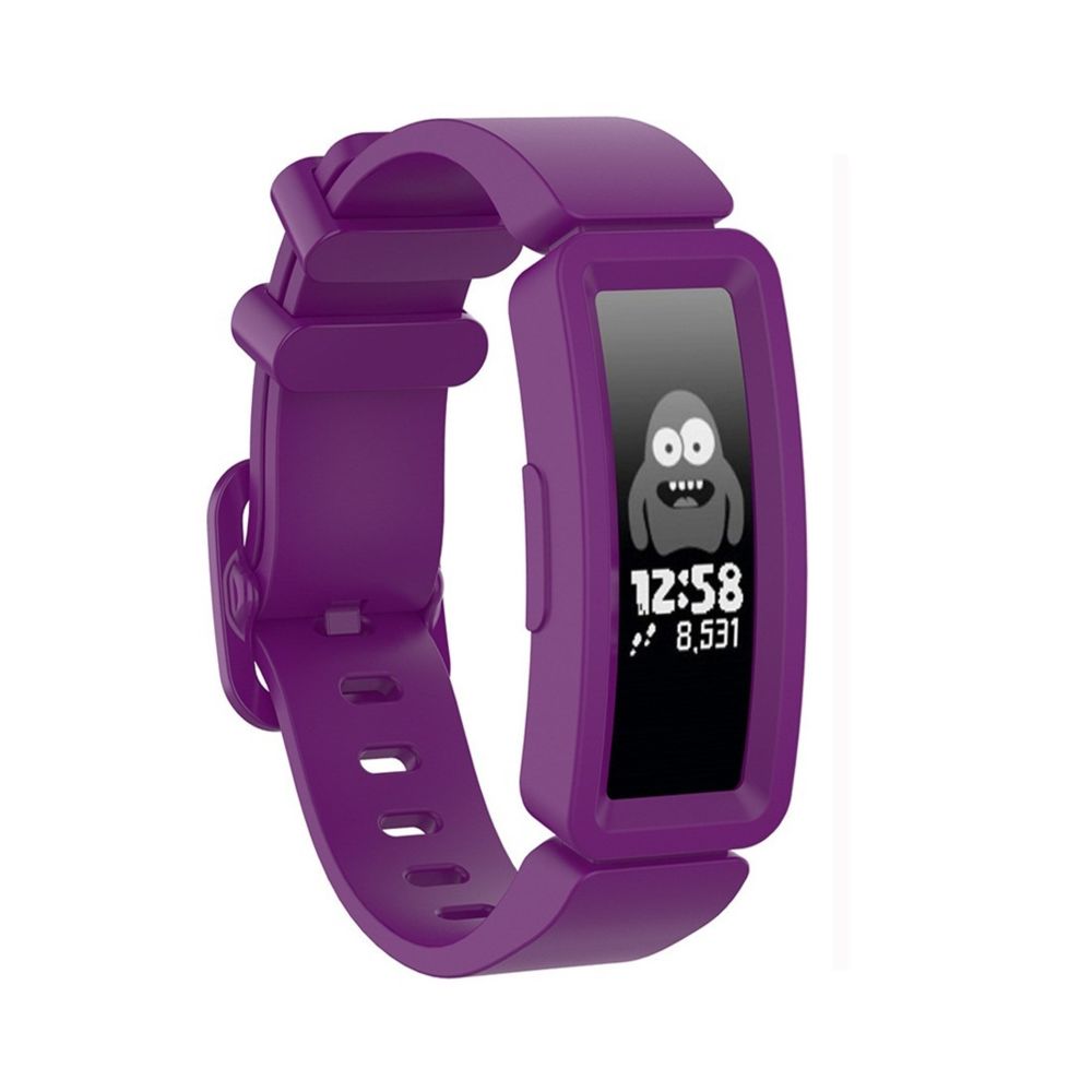 Wewoo - Bracelet pour montre connectée Fitbit Inspire HR / Ace 2 Silicone Smart Watch de remplacement Violet - Bracelet connecté