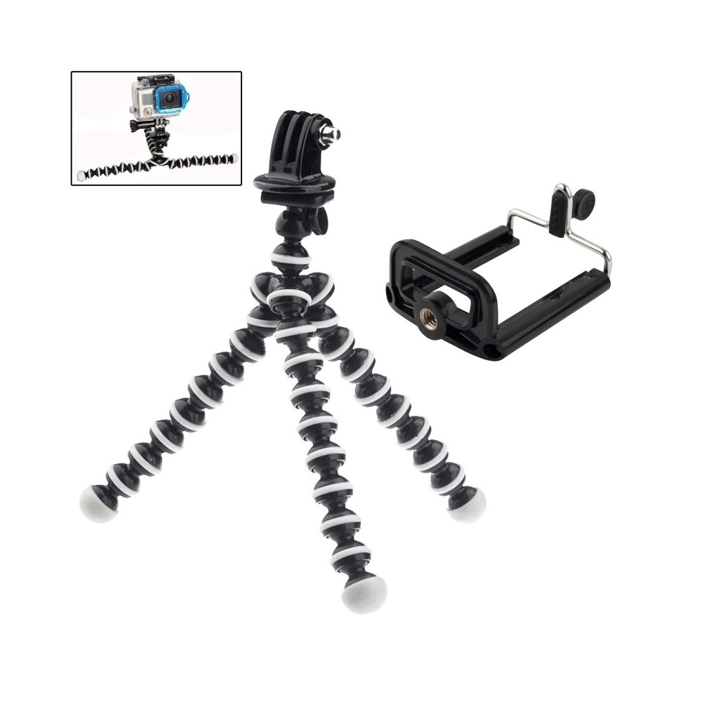 Wewoo - Kit d'accessoire pour monture + adaptateur de montage Trépied flexible 2 en 1 Gopro HERO4 / 3 + / 3/2/1 / SJ4000 / téléphone mobile avec - Caméras Sportives