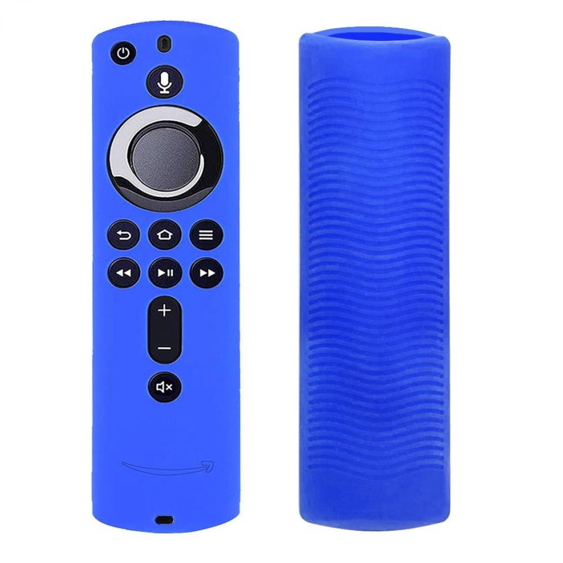 Wewoo - Couvercle de télécommande en silicone lavable à texture antidérapante pour Amazon Fire TV bleu - Accessoires de motorisation