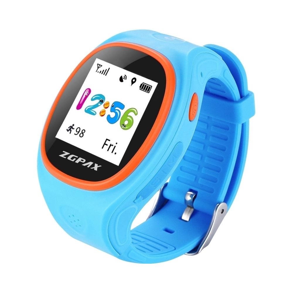 Wewoo - Montre connectée bleu 1,22 pouces IPS écran belle de suivi des Smartwatch Enfants GPS, carte SIM, réseau 2G, positionnement précis, appel vocal HD, podomètre, réveil, numéro de la famille cadran de vitesse - Montre connectée