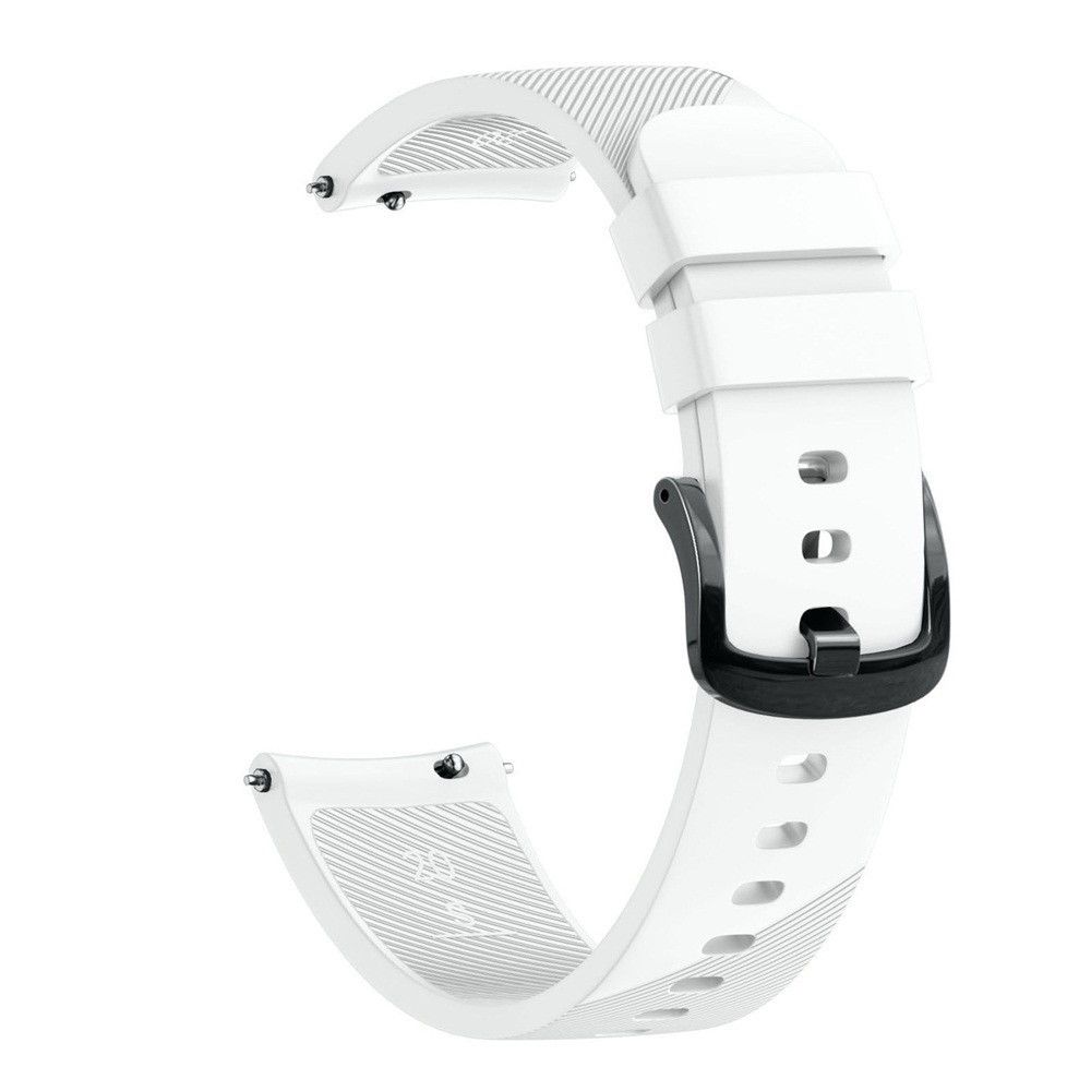 marque generique - Bracelet en silicone sergé 22mm blanc pour votre Garmin Forerunner 645 - Accessoires bracelet connecté