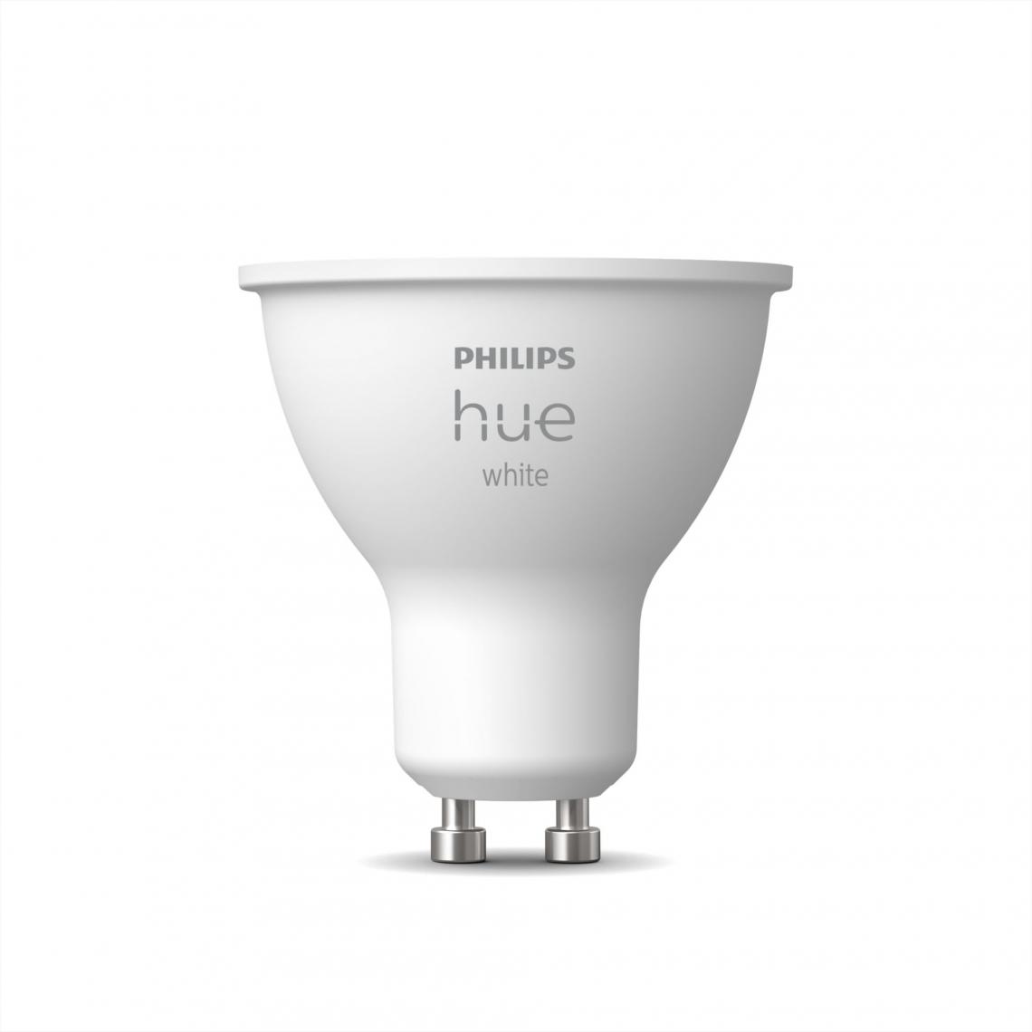 Philips - Hue White GU10 5.5 W Bluetooth x 1 - Accessoires sécurité connectée