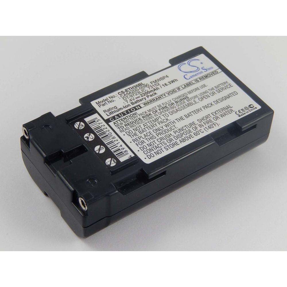 Vhbw - vhbw Batterie Li-Ion 2200mAh (7.4V) imprimantes thermiques, terminal mobile Intermec 2400, 2420, 2425, 2435, 5020 DCPC, 5023, 5025, CA54200-0090,.. - Caméras Sportives