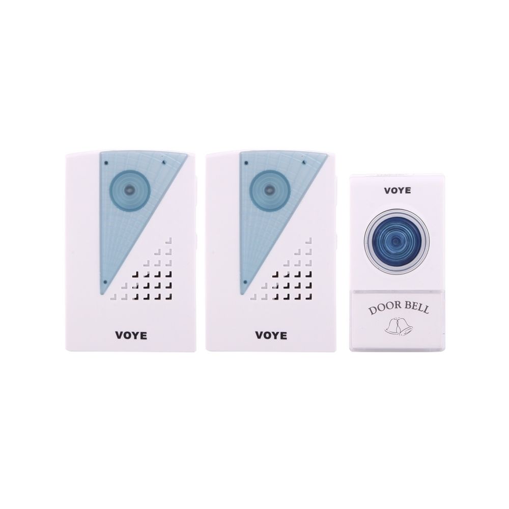 Wewoo - VOYE V001A2 sans fil Smart Music LED maison sonnette avec double récepteur, distance de contrôle à distance: 120m plein air - Sonnette et visiophone connecté