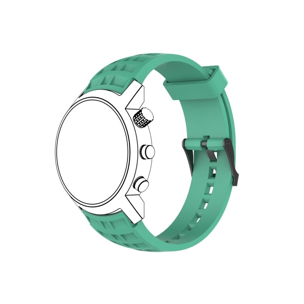 Wewoo - Bracelet pour montre connectée Dragonne de remplacement en silicone SUUNTO Terra Vert menthe - Bracelet connecté