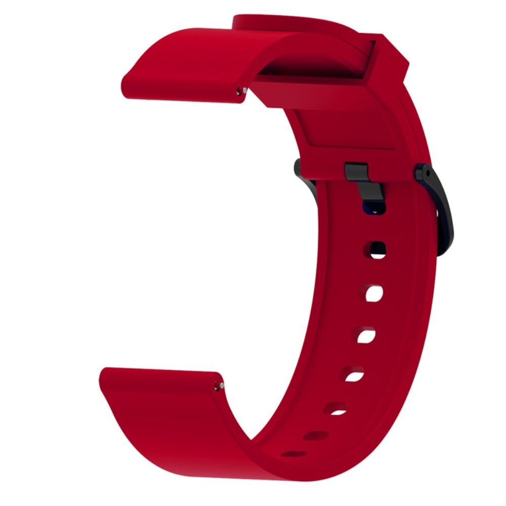 marque generique - Bracelet en silicone 20mm souple rouge pour votre Xiaomi Amazfit Bip - Accessoires bracelet connecté