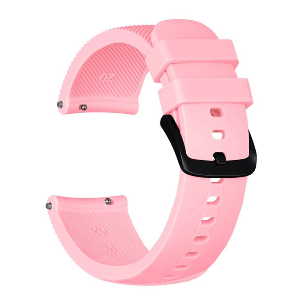 marque generique - Bracelet en silicone sergé rose pour votre Garmin Move Luxe/Move Style/Move 3/Move Venu - Accessoires bracelet connecté