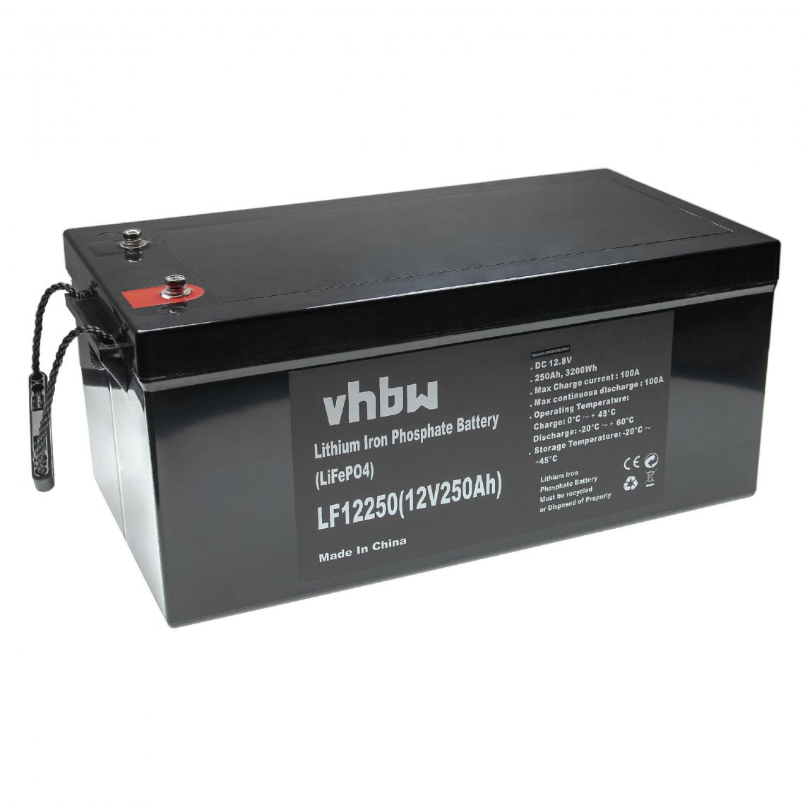 Vhbw - vhbw Batterie de bord pour caravane, bateau, camping, camping-car (250Ah, 12,8V, LiFePO4) - Autre appareil de mesure