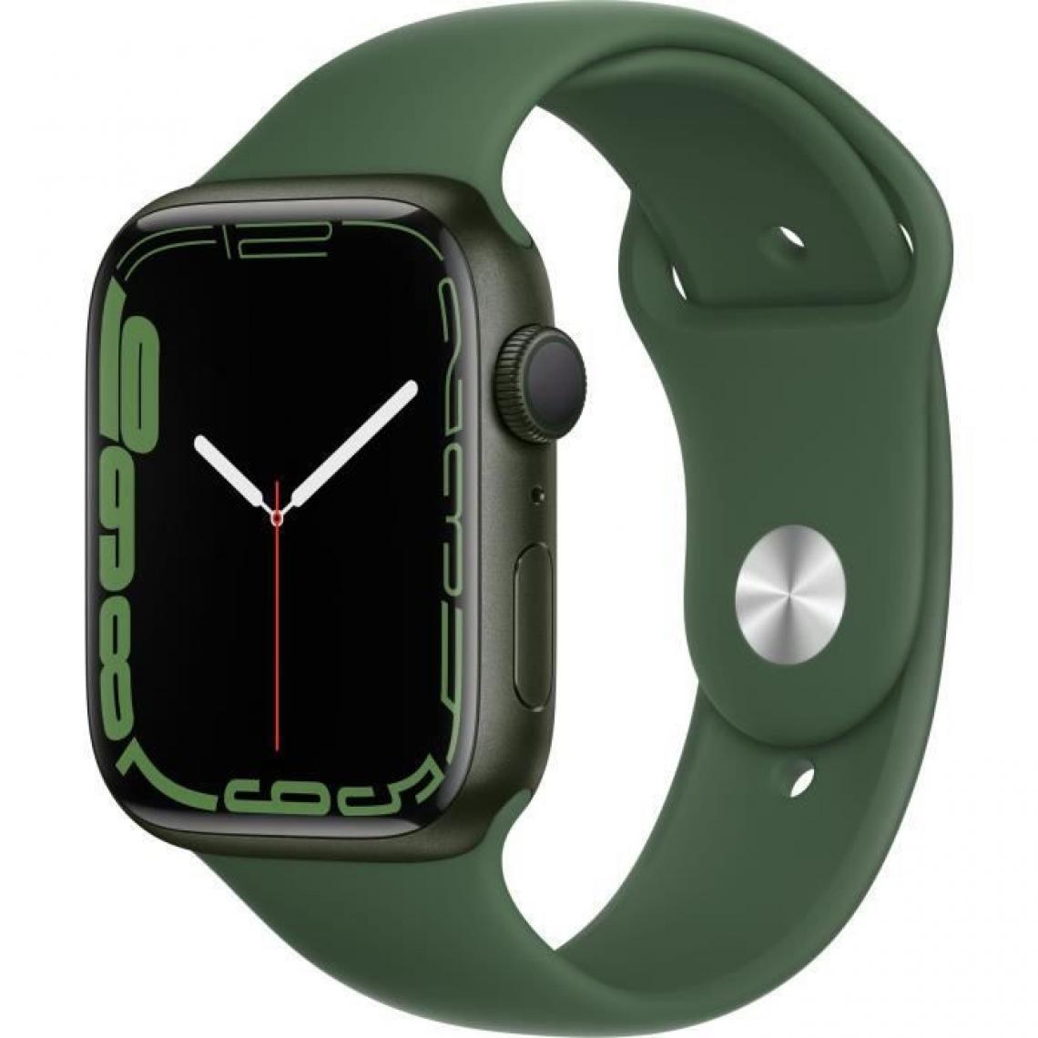 Apple - Apple Watch Series 7 GPS - 45mm - Boîtier Green Aluminium - Bracelet Clover Sport - Apple Watch
