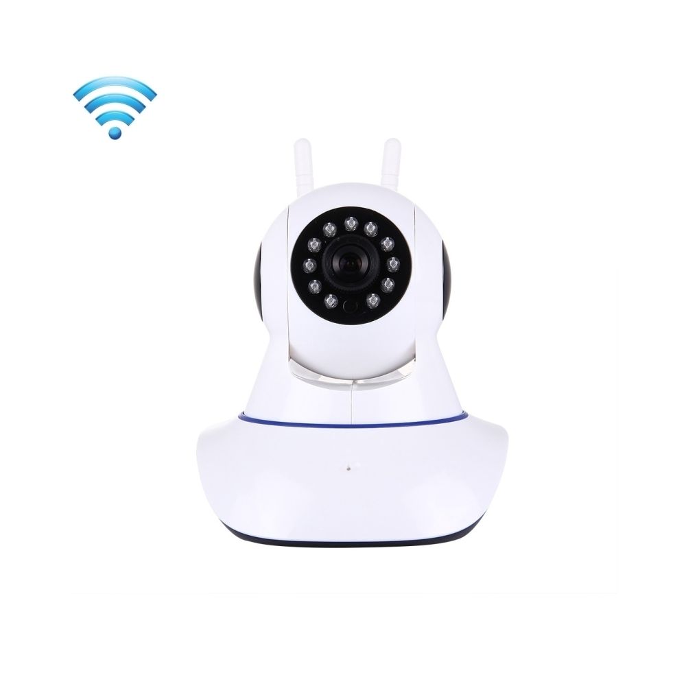 Wewoo - Caméra IP WiFi Smart Home Security IP d'alarme HD 360 degrés Rotation PTZ détection de mouvement de vision nocturne à distance Assistant de visualisation en ligne, Support WiFi & TF carte et téléphone mobile à distance Android / IOS / Windows OS - Caméra de surveillance connectée
