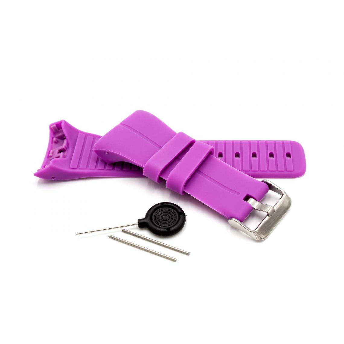 Vhbw - vhbw Thermoplastic Elastomer (TPE) bracelet lilas pour smartwatch traqueurs de fitness Polar M400, M430 - Accessoires montres connectées