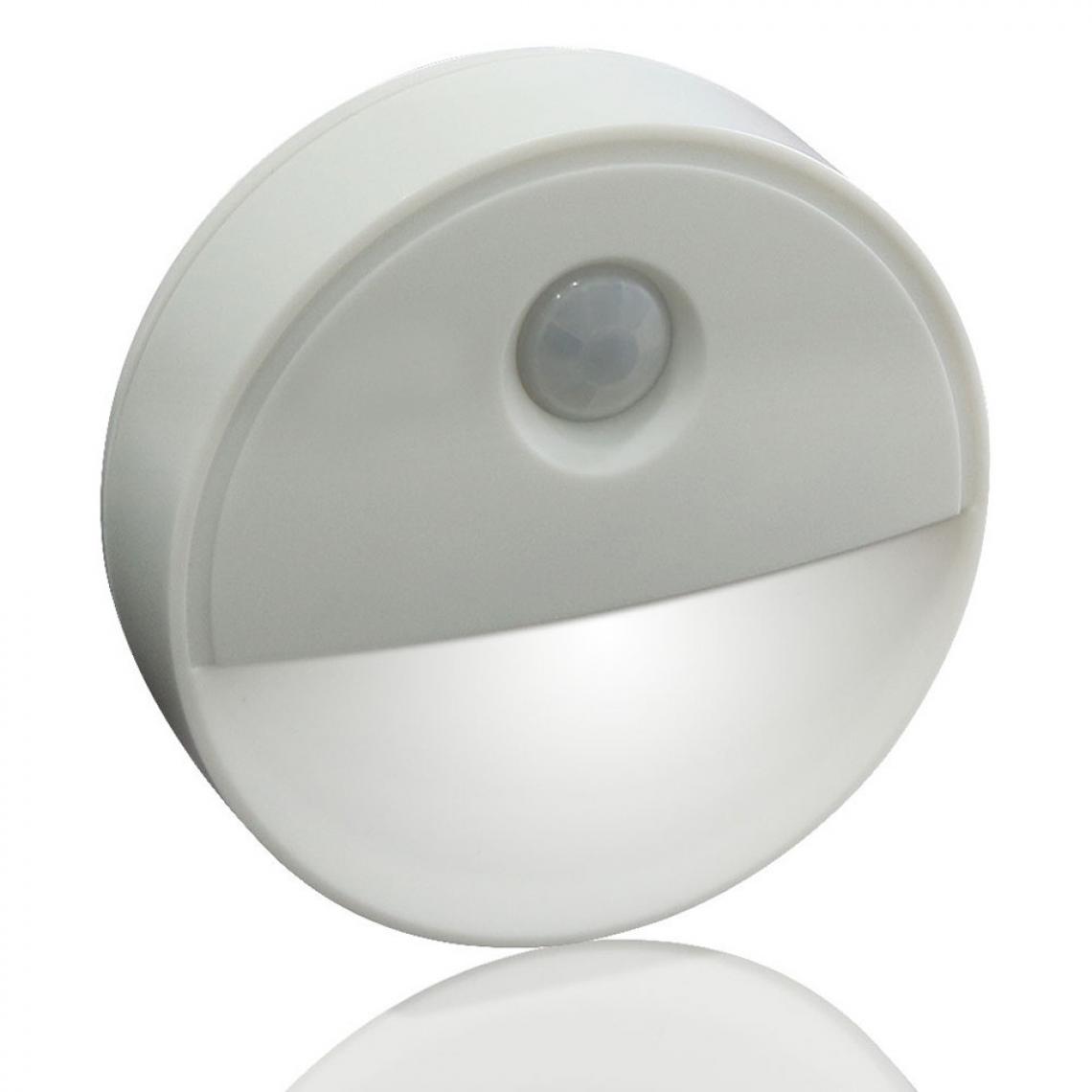 Wewoo - 2 LEDs Capteur de mouvement PIR Nouveauté Éclairage Sensible Mur Plafonnier Veilleuse Cabinet Couloir Voie Lampe Lumière Blanche - Détecteur connecté