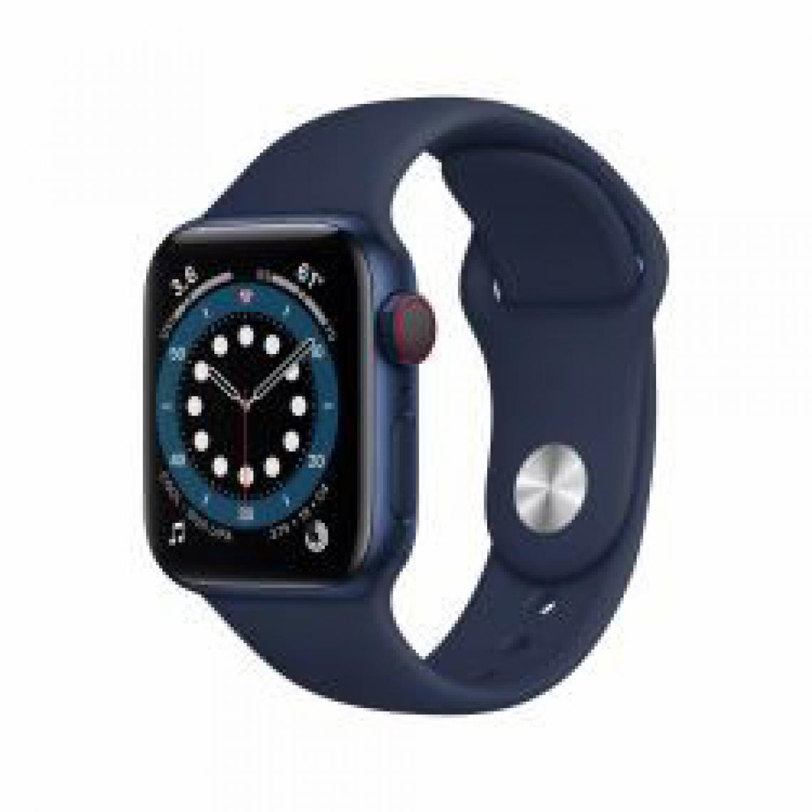 Apple - Apple Watch Series 6 GPS + Cell 40mm Blue Alu Navy Sport Band - Montre connectée