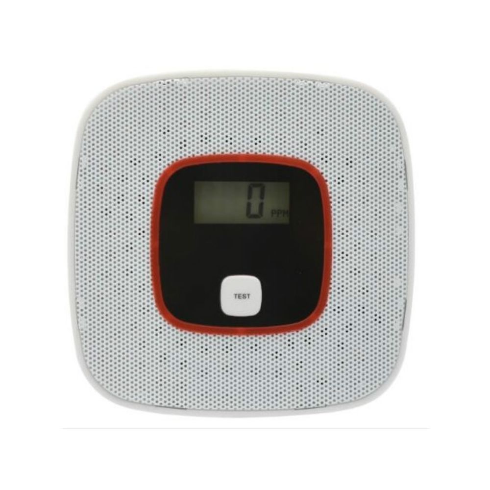 Wewoo - Détecteur de monoxyde de carbone d'alarme de gaz Testeur de toxique d'avertissement vocal avec afficheur LCD Blanc - Détecteur connecté