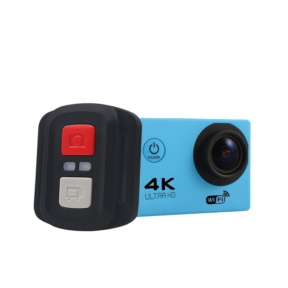 Wewoo - Caméra sport bleu HK2TR HD 4K de WiFi avec télécommande et boîtier étanche 2,0 pouces écran LCD, 170 degrés un grand angle - Caméras Sportives
