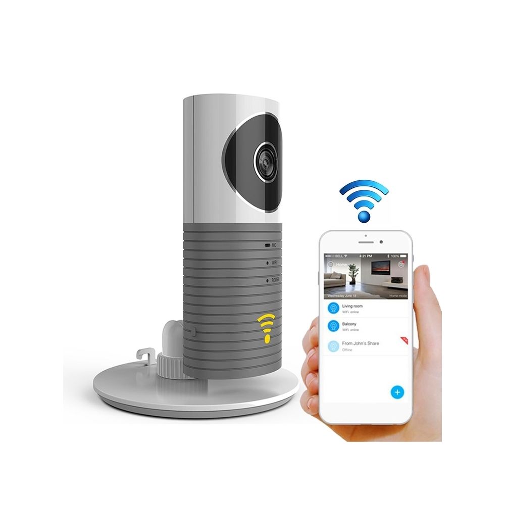 Wewoo - Activer automatiquement la caméra IP Wi-Fi domestique intelligente avec capteur de lumière, Prise en charge de la vidéo, des instantanés et la détection infrarouge, (Gris) - Caméra de surveillance connectée