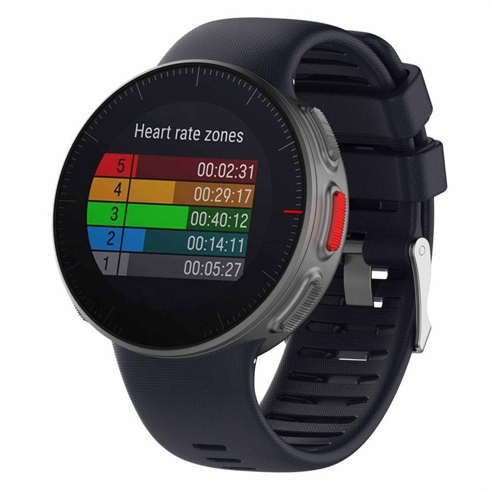 Wewoo - Bracelet pour montre connectée Smartwatch avec de montre-bracelet POLAR Vantage V bleu foncé - Bracelet connecté