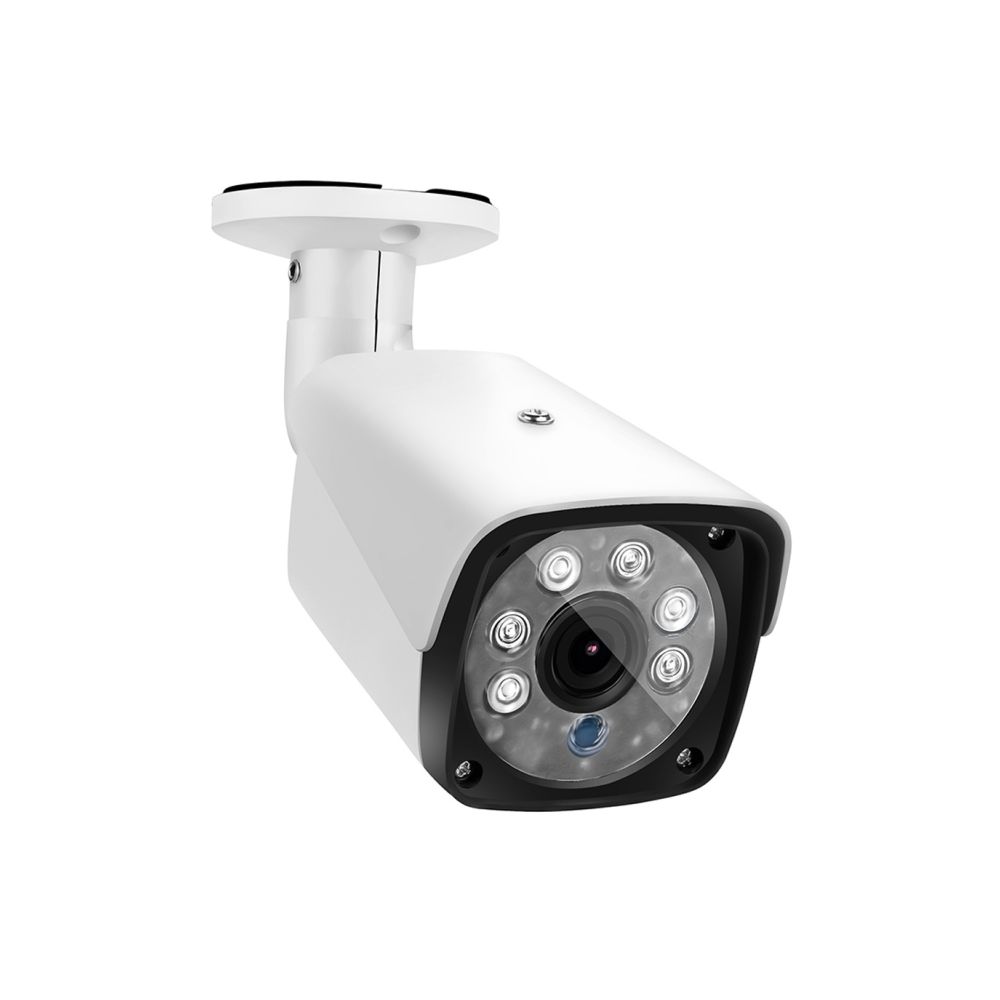 Wewoo - 633W / A 3.6mm Objectif blanc 1500 TVL CCTV DVR Système de Surveillance IP66 Intempéries Intérieure Sécurité Bullet Caméra avec 6 LED Array, Vision Nocturne - Caméra de surveillance connectée