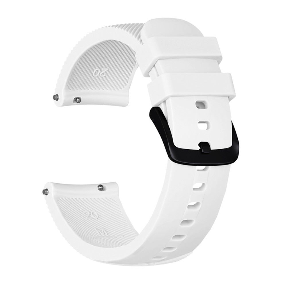marque generique - Bracelet en silicone sergé blanc pour votre Garmin Move Luxe/Move Style/Move 3/Move Venu - Accessoires bracelet connecté