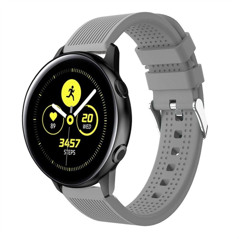 Wewoo - Bracelet pour montre connectée en silicone avec Smartwatch Garmin Vivoactive 3 Gris - Bracelet connecté