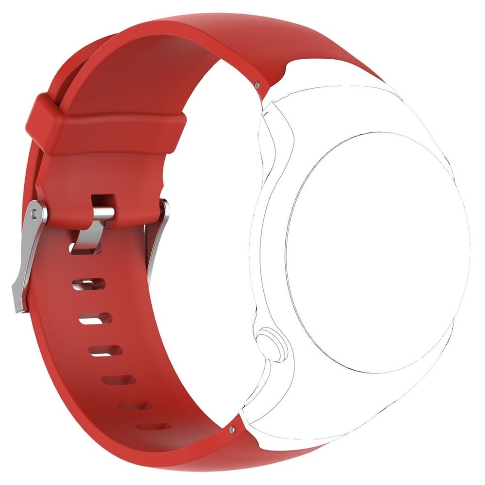 Wewoo - Bracelet pour montre connectée en silicone Garmin Approach S3 rouge - Bracelet connecté