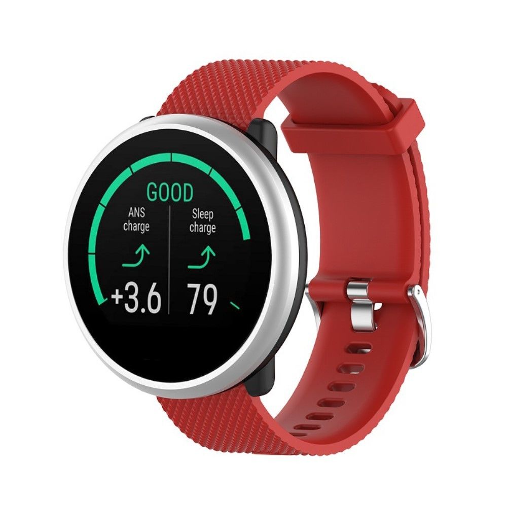 marque generique - Bracelet en silicone 20 mm souple rouge pour votre Polar Ignite Smart Watch - Accessoires bracelet connecté