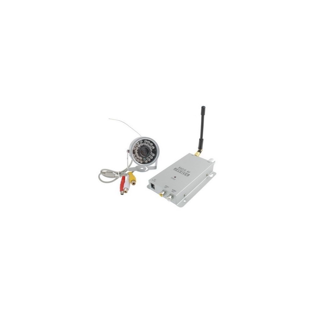 Wewoo - Caméra CCTV + Récepteur 30 argent Couleurs Sans Fil Couleur Sécurité - Accessoires sécurité connectée