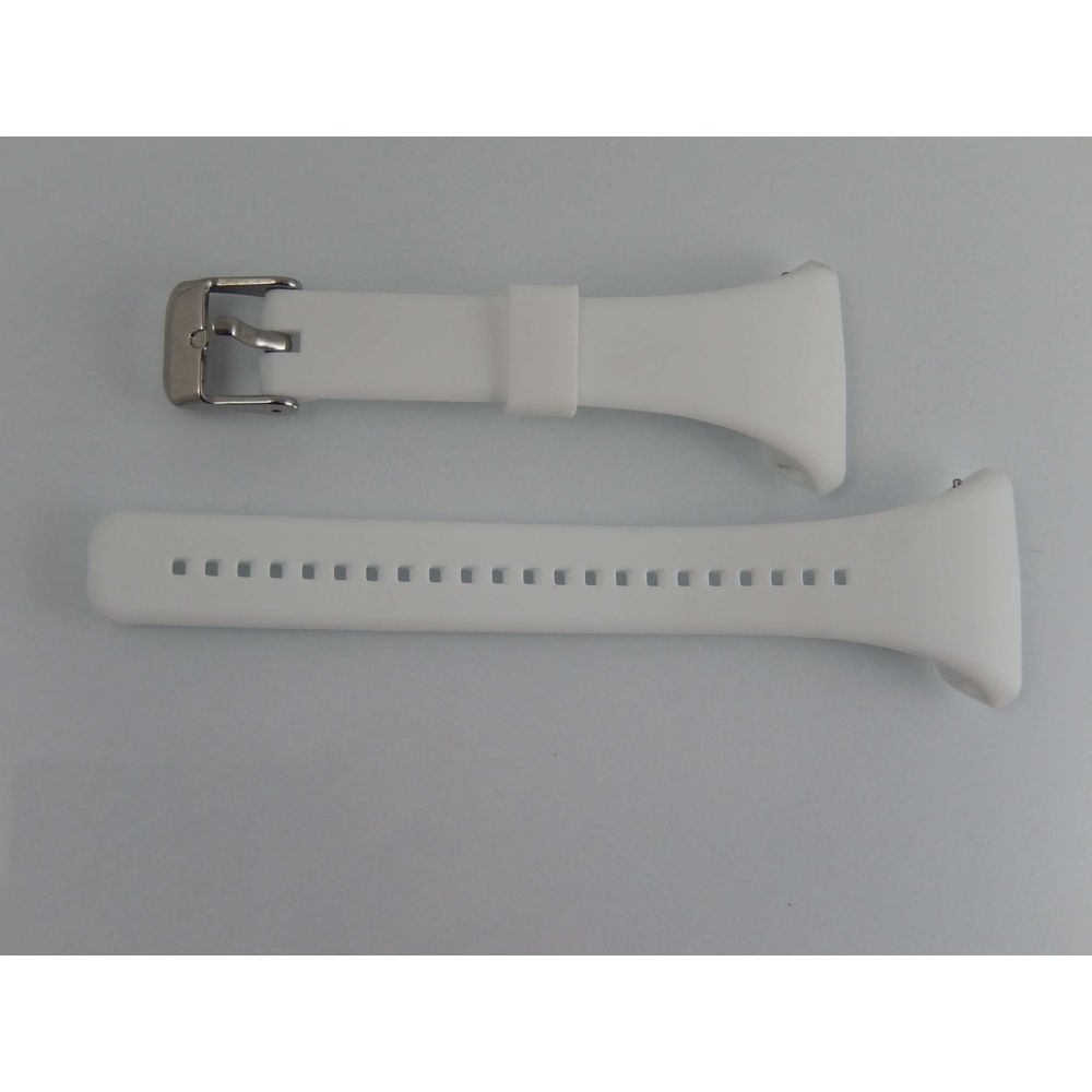 Vhbw - vhbw bracelet TPE L 11.5cm + 8.5cm compatible avec Polar FT4, FT4f, FT4m, FT7, FT7m montre connectée - blanc - Accessoires montres connectées