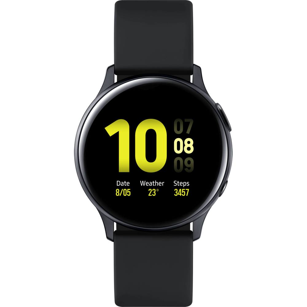 Samsung - Galaxy Watch Active 2 - 40 mm - Alu Noir Carbone - Bracelet Noir - Montre connectée