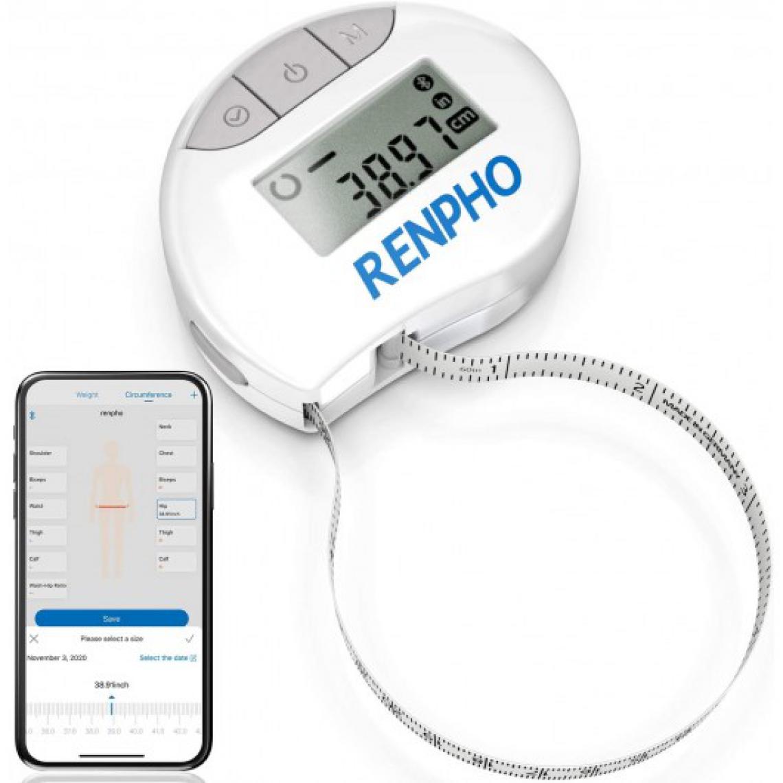 Renpho - RENPHO Smart Tape Measure, le mètre ruban connecté - Autre appareil de mesure