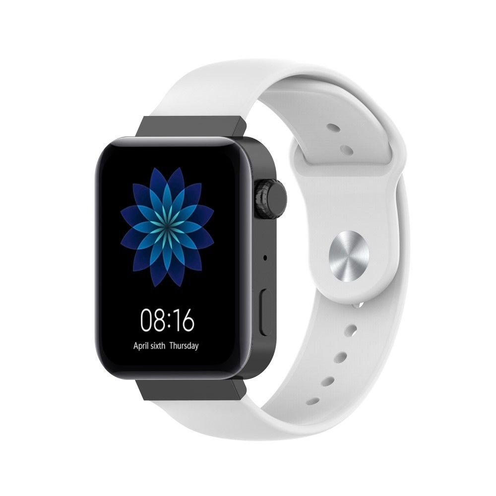 marque generique - Coque en TPU couleur unie blanc pour votre Xiaomi Mi Watch - Accessoires bracelet connecté