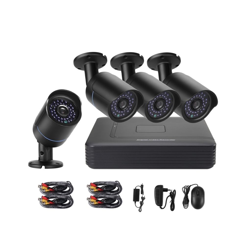 Wewoo - Vidéosurveillance caméras IP Bullet Kit AHD DVR, Vision nocturne de / détection de mouvement, IR Distance: 20m - Accessoires sécurité connectée