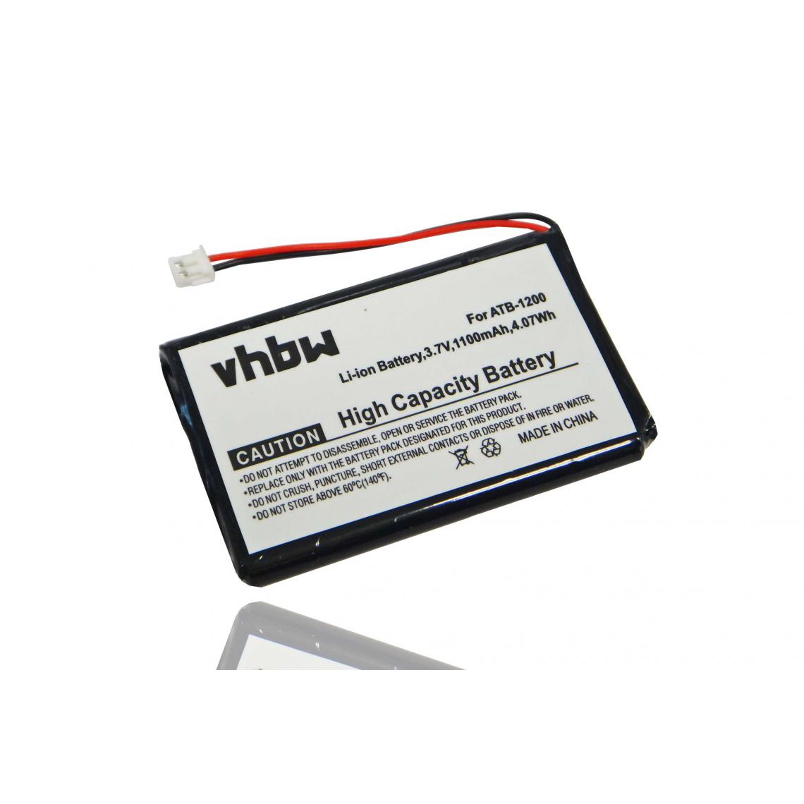 Vhbw - vhbw Batterie remplacement pour RTI 40-210742-20, ATB-1200 pour telécommande Remote Control (1 100mAh, 3,7V, Li-ion) - Autre appareil de mesure