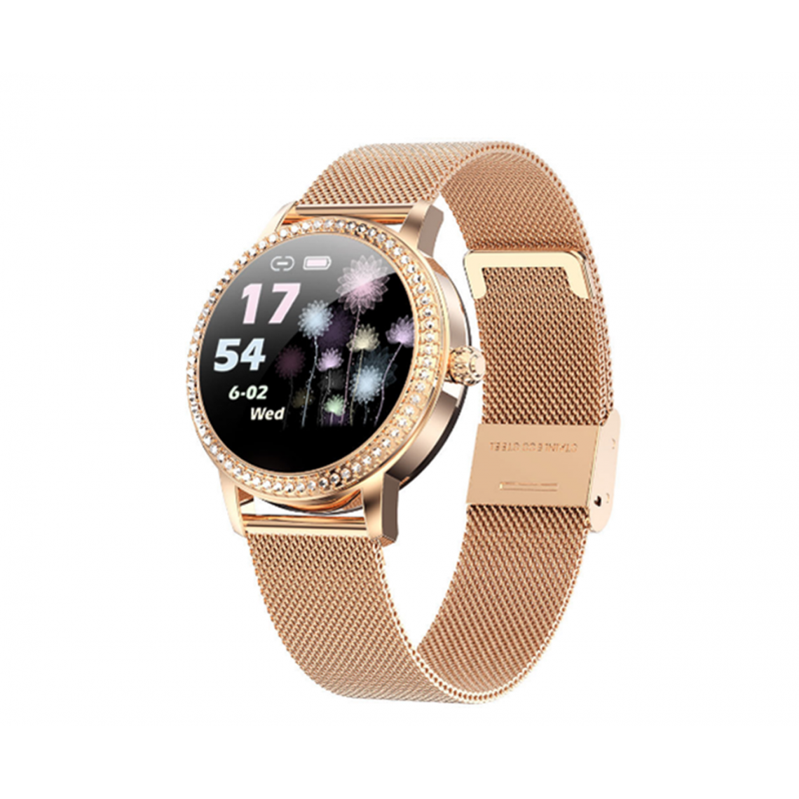 Generic - LW20 Femme Smart Watch Circular Sports Couleur Écran Couleur Podomètre Récompense cardiaque Bracelet de nuit-1 # -Gold - Montre connectée
