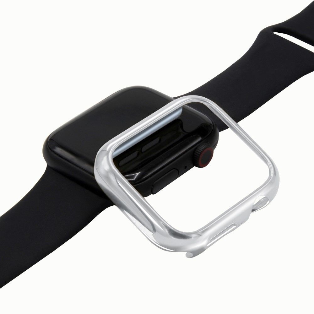 marque generique - Coque en TPU Cadre argent pour votre Apple Watch Series 4 44mm - Accessoires bracelet connecté